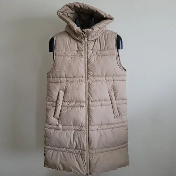 Save The Duck Animal Free Hooded Judee Vest in Beige - Picture 6 of 16
